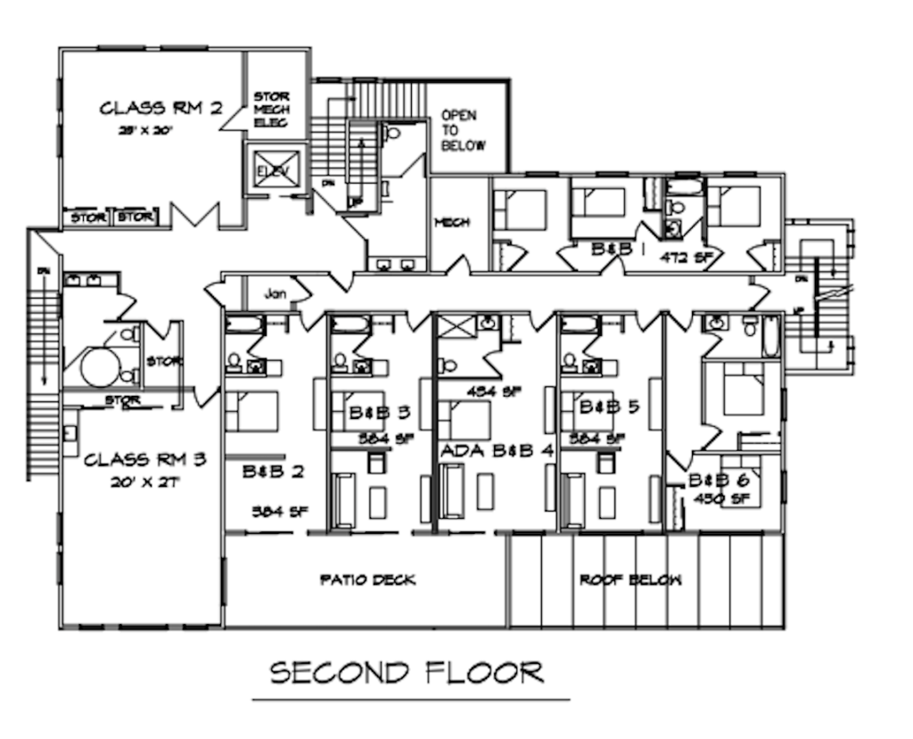 Community Center Floor Plans (Second Floor)